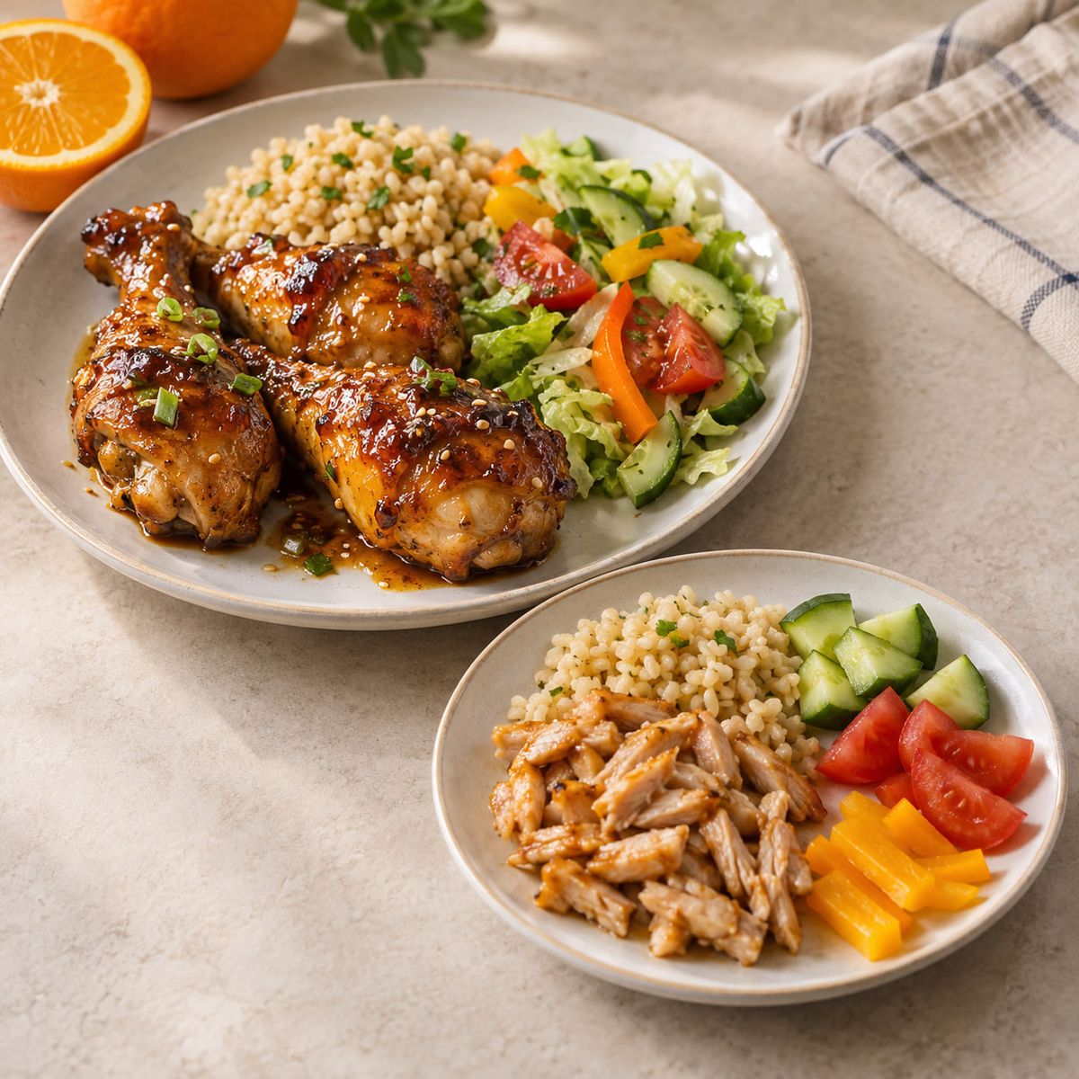 Курячі гомілки в апельсиновому теріякі
